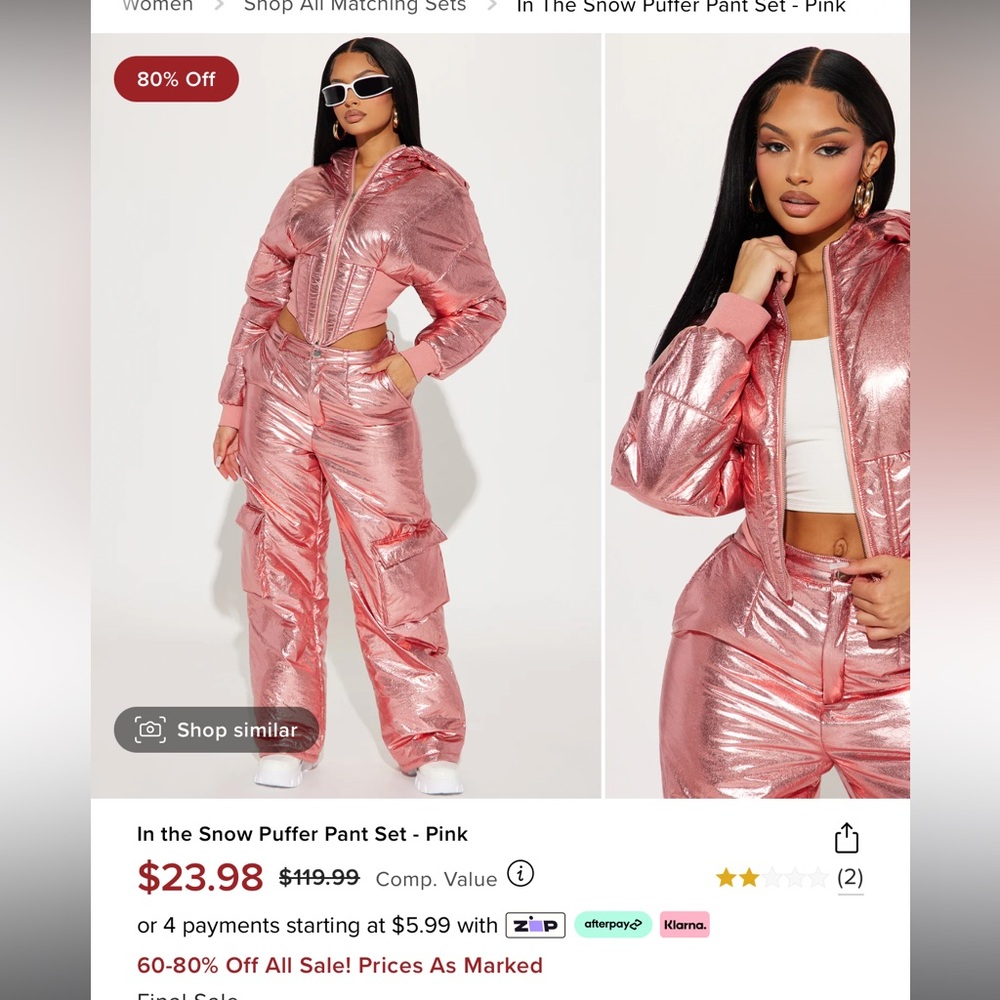 In The Snow Puffer Set Fashion Nova